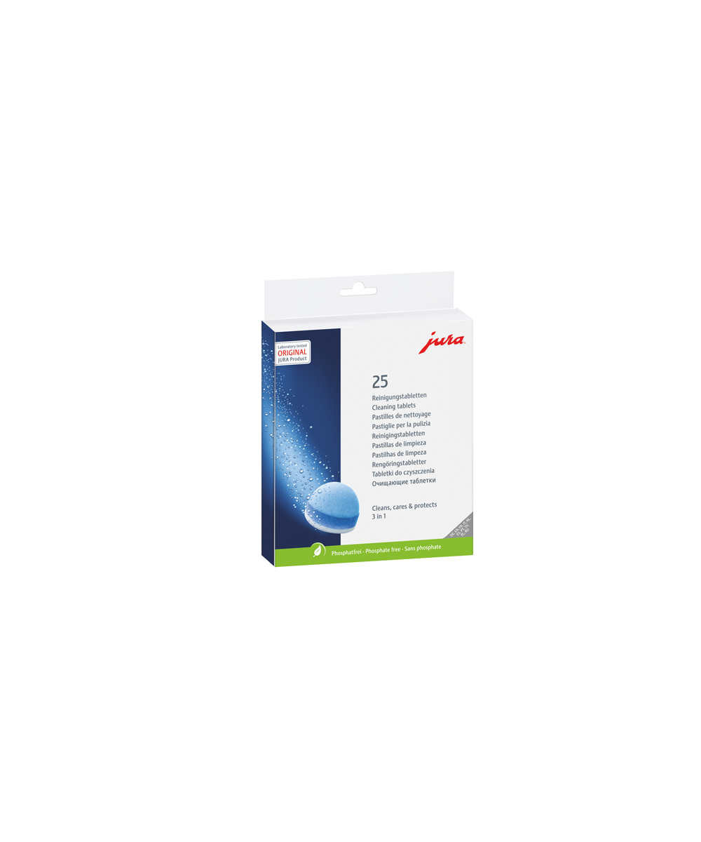 Jura 3-phase-cleaning tablets Pack containing 25 pcs - 25045