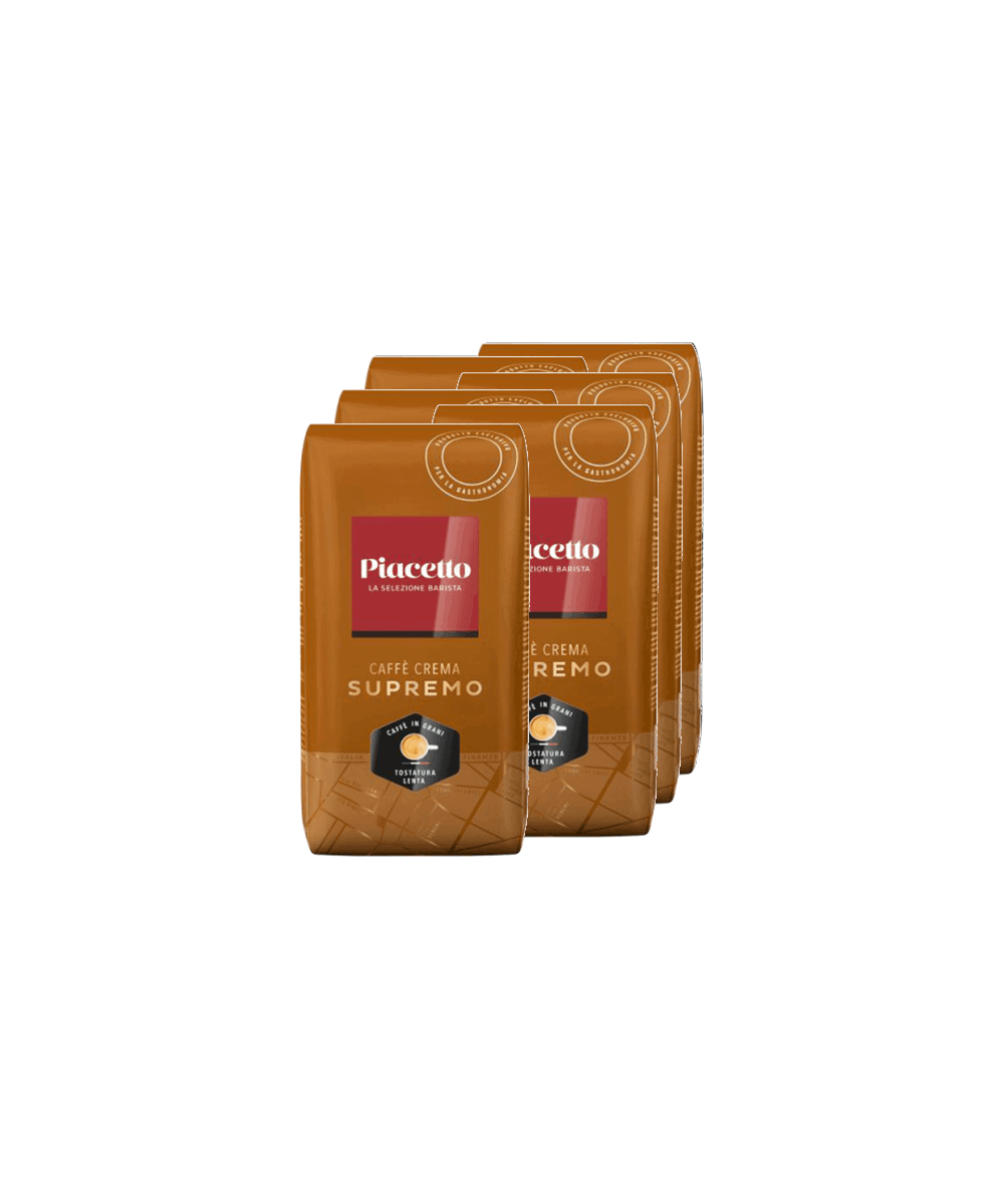 Piacetto Supremo Caffè Crema Espresso Καφές σε κόκκους (Συσκευασία 6x1kg)