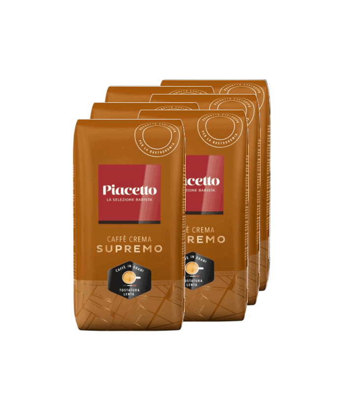 Piacetto Supremo Caffè Crema Espresso Καφές σε κόκκους (Συσκευασία 6x1kg)