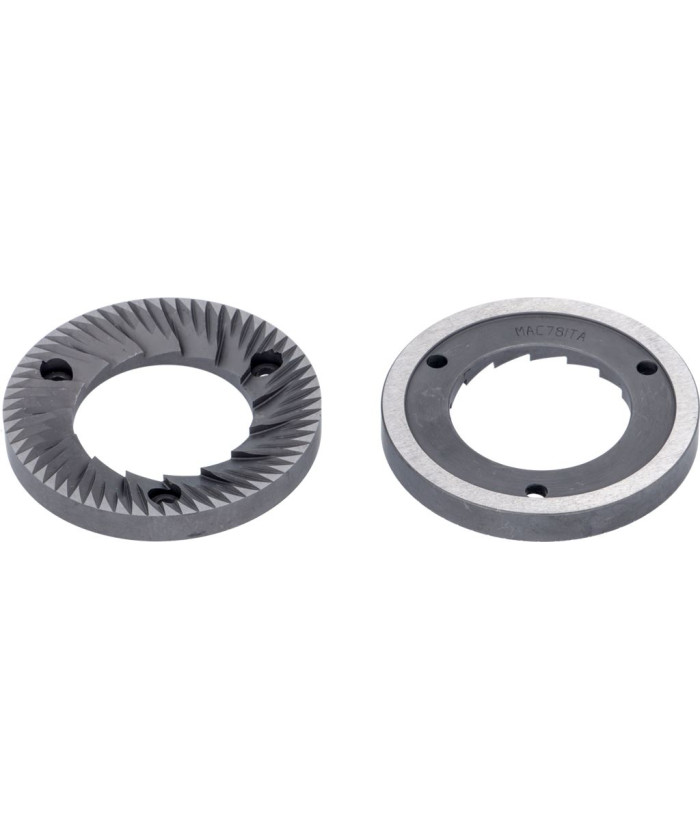 FLAT GRINDING BURRS PAIR 80 mm