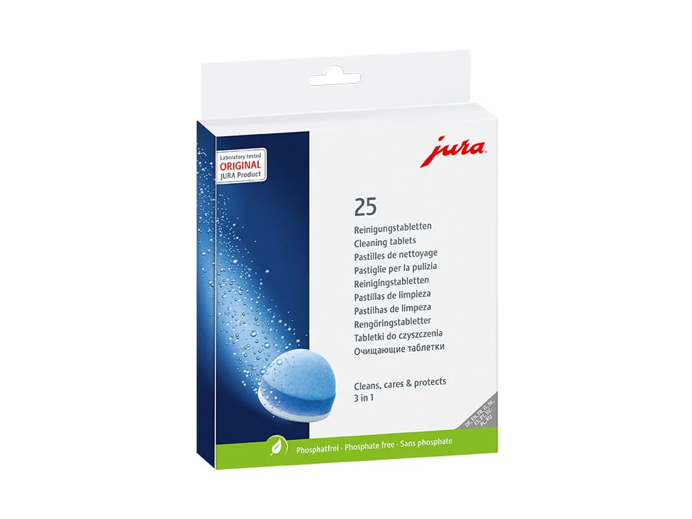 Jura 3-Phasen-Reinigungstabletten, Packung à 25 Stück