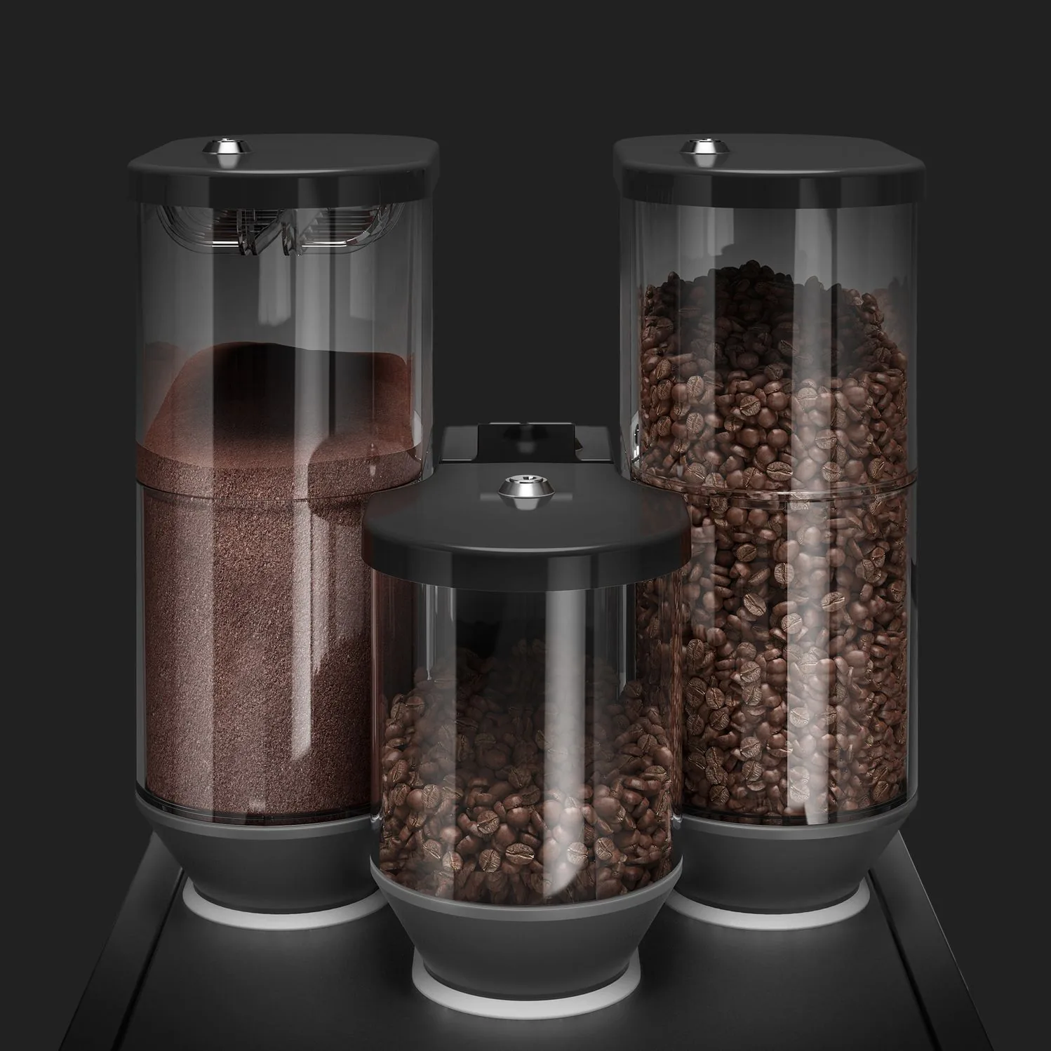 WMF 1500 S+ doppelter Pulverbehälter
