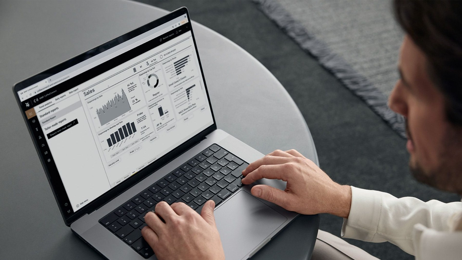 WMF Peak 50 τηλεμετρία CoffeeConnect
